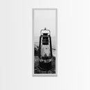 Weathered Lantern, Coastal Art, Canvas Print, nautical wall art, seascape painting, coastal decor, moody art, rustic wall art, guest room art