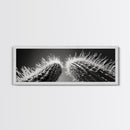 Desert Cactus, southwest wall art, moody art, Joshua tree art, extra wide wall art, nature photography, framed canvas print