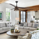 60" Farmhouse AC Motor Downrod Mount Reversible Ceiling Fan With Lighting And Remote Control