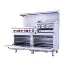 60-Inch Commercial 6-Burner 276K BTU Gas Range With Dual Ovens, Griddle And Salamander (SAK56914)