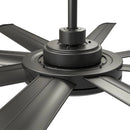 60" Black Led Indoor Ceiling Fan with Remote 8 Blade