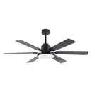 60" Modern DC Motor Downrod Mount Ceiling Fan with Lighting and Remote Control