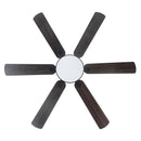 60" Modern DC Motor Downrod Mount Ceiling Fan with Lighting and Remote Control