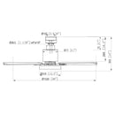 60" Modern DC Motor Downrod Mount Ceiling Fan with Lighting and Remote Control