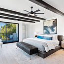 60" Modern DC Motor Downrod Mount Ceiling Fan with Lighting and Remote Control