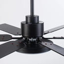 60" Modern DC Motor Downrod Mount Ceiling Fan with Lighting and Remote Control