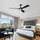60" Newbury Industrial DC Motor Downrod Mount Reversible Ceiling Fan with Lighting and Remote Control