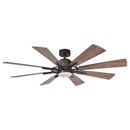 60" Oretha Windmill 8 Blade Led Indoor Oil Rubbed Bronze Ceiling Fan With Remote And Light Kit Included