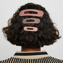 Terracotta Flat Lay Claw Clips 3pc Set