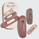 Terracotta Flat Lay Claw Clips 3pc Set
