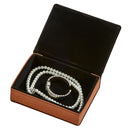 Leatherette Frame Cover Box Caramel 6.75" X 5" X 1.75"