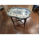 Lovecup TRAY TABLE WITH WOOD STAND-BLUE WILLOW L188