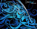Large Swirl Butterfly Wall Graphic Mural