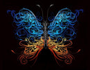 Large Swirl Butterfly Wall Graphic Mural