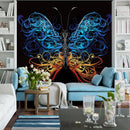 Large Swirl Butterfly Wall Graphic Mural