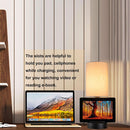 Table Lamp With 3 USB Ports And AC Outlet For Bedroom