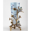 Lovecup Bronze Bird With Porcelain Vase L532