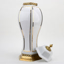 Lovecup Contemporary Lidded Jar with Bronze Ormolu Accent L374
