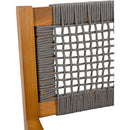 BRAIDED DINING CHAIR Dark Grey