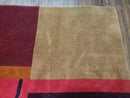 8' X 10' Tibetan Nepal Art Deco Hand Knotted Wool Rug Modern Contemporary Nice