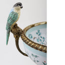 Lovecup Porcelain Vase Double Bird Handle With Bronze Ormolu L410