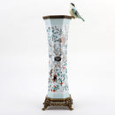Lovecup Porcelain Octagonal Vase with Bronze Ormolu L412