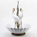 Lovecup Porcelain Double Crane Basin with Bronze Ormolu L417