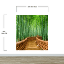 Japanese Bamboo Forest Arashiyama Woods Wall Mural