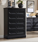 Premium Charcoal Farmhouse Dresser With Five Drawers