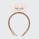 Neutral Zig Zag Headbands 2pc Set