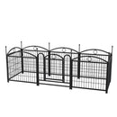 Dog Playpen Indoor 24 inch 8 Panels Metal Dog Pen Pet Dog Fence Outdoor Exercise Pen with Doors, Heavy Duty Dog Fence Puppy Pen for Large Medium Small Dogs Indoor Outdoor Foldable Pet Exercise Pen
