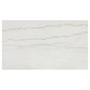 Averill 72-inch Rectangular White Marble Top Dining Table Coffee Bean