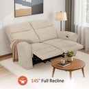 64.6 Inch Wall Hugging Auto Power Recline Loveseat