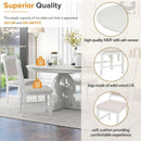 Round Solid Wood Dining Table Set Four