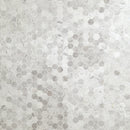 Carrara White Hexagon 11.75"x12" Honed Marble Mesh-Mounted Mosaic Tile 2" Hexagon-MSI Collection