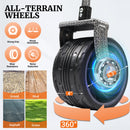 PORTABLE 400L Collapsible Wagon, Folding Wagon Cart , Beach Wagon with Big Wheels, 450LB Heavy Duty Foldable Wagon, Large Capacity Wagon for Camping, Sports, Garden, Baseball