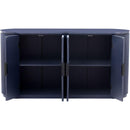 Vertical Striped Door Storage Cabinet with Metal Handles, Adjustable, Suitable for Study, Entryway and Living Room