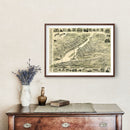 Vintage Map of Derby, Connecticut 1898