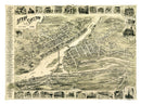 Vintage Map of Derby, Connecticut 1898
