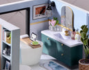 Miniature Wizardi Roombox Kit - House on the Riviera. Dollhouse Kit