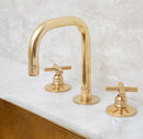 Deck Mount Brass Bathroom Faucet