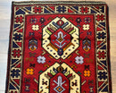 Small Persian Tribal Rug, Red and Ivory, Baluch Rug