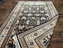 Indo Persian Bidjar Rug 6x10, Vintage Handmade Wool Carpet, Allover Pattern