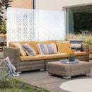 Outdoor & Indoor Privacy Screen Metal Privacy Screen 76' H×48' W, Freestanding Decorative Privacy Screen for Deck Balcony Patio, Privacy Fence Panels for Outside Lawn Garden PS107 WHITE