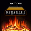 60''Fireplace TV Stand with Freestanding Electric Fireplace&Wooden Storage Cabinet M2301