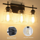 60W Elegant Wall Lights Modern with Clear Glass Sconce