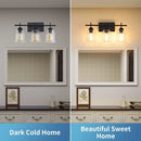 60W Elegant Wall Lights Modern with Clear Glass Sconce
