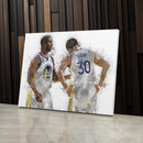 Stephen Curry & Chris Paul Canvas Art – Golden State Warriors Wall Decor