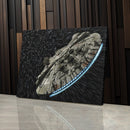 Millennium Falcon Canvas Art - Star Wars Wall Decor Framed Print