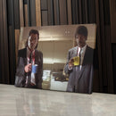 Pulp Fiction Coffee Scene Canvas – Tarantino Movie Wall Art